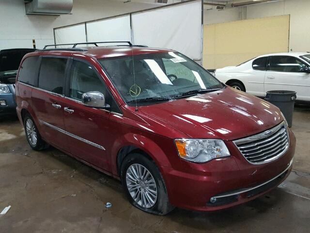 2C4RC1CGXDR509506 - 2013 CHRYSLER TOWN & COU BURGUNDY photo 1