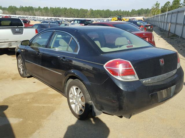 1G8ZS57N18F161654 - 2008 SATURN AURA XE BLACK photo 3