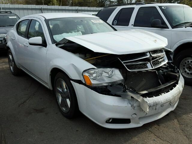 1B3BD2FG4BN591504 - 2011 DODGE AVENGER LU WHITE photo 1