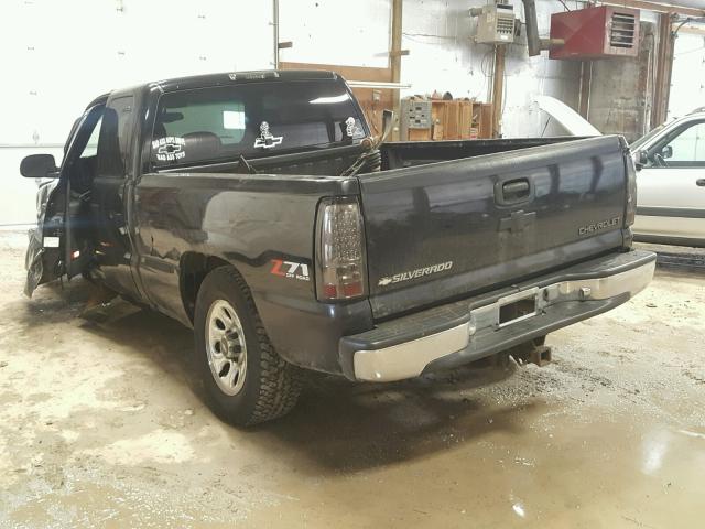 2GCEK19T111287454 - 2001 CHEVROLET SILVERADO BLACK photo 3