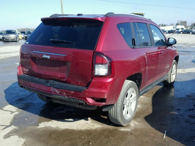 1C4NJCBA7GD615769 - 2016 JEEP COMPASS SP RED photo 4