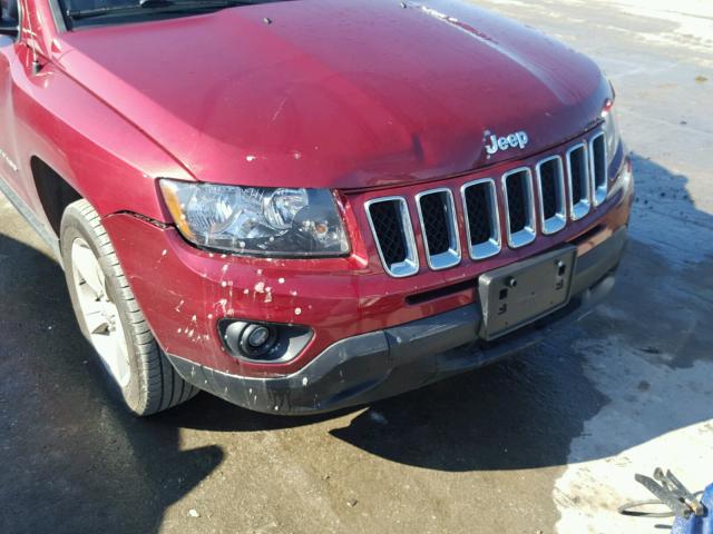 1C4NJCBA7GD615769 - 2016 JEEP COMPASS SP RED photo 9