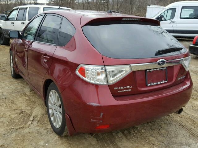 JF1GH6B63AH803826 - 2010 SUBARU IMPREZA 2. RED photo 3