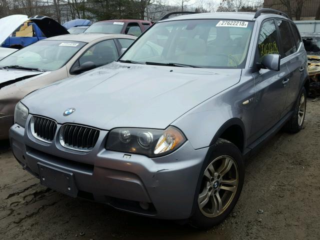 WBXPA93416WD27890 - 2006 BMW X3 3.0I GRAY photo 2