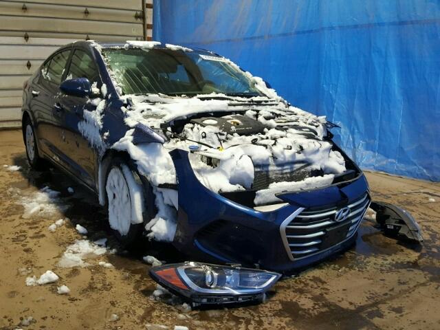 5NPD74LF6HH063509 - 2017 HYUNDAI ELANTRA SE BLUE photo 1