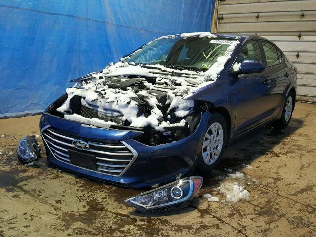 5NPD74LF6HH063509 - 2017 HYUNDAI ELANTRA SE BLUE photo 2