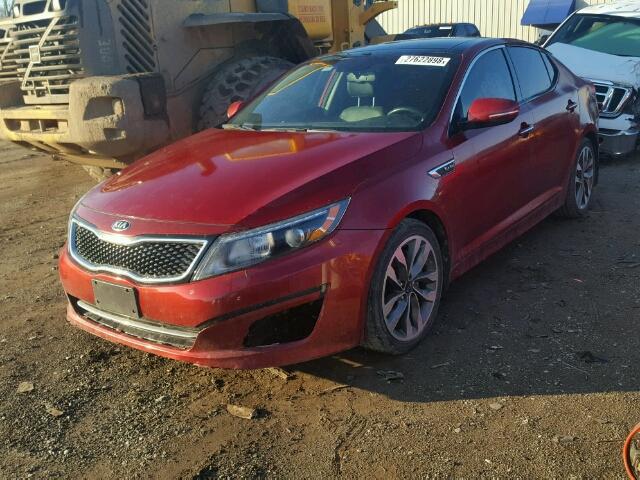 5XXGR4A62FG502630 - 2015 KIA OPTIMA SX RED photo 2