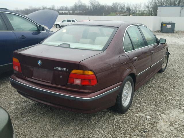 WBADD6329WBW42619 - 1998 BMW 528 I AUTO BURGUNDY photo 4