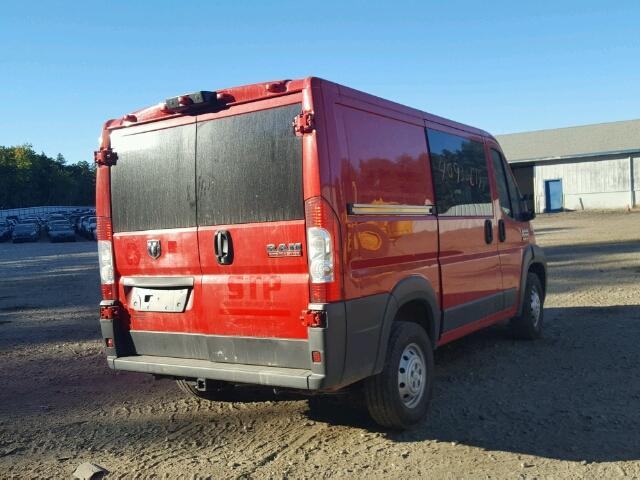 3C6TRVNGXHE523395 - 2017 RAM PROMASTER 红色 照片 4