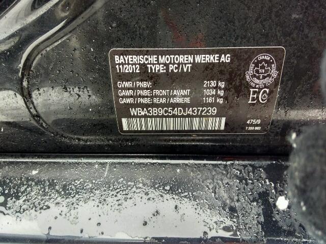WBA3B9C54DJ437239 - 2013 BMW 335 XI أسود صورة 10