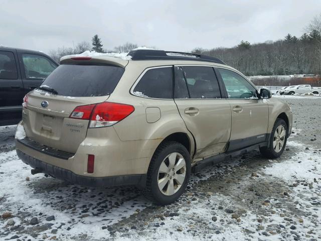 4S4BRDAC6A2384477 - 2010 SUBARU OUTBACK 3. TAN photo 4