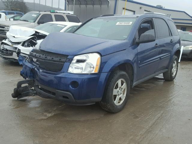 2CNDL13F186048877 - 2008 CHEVROLET EQUINOX LS BLUE photo 2