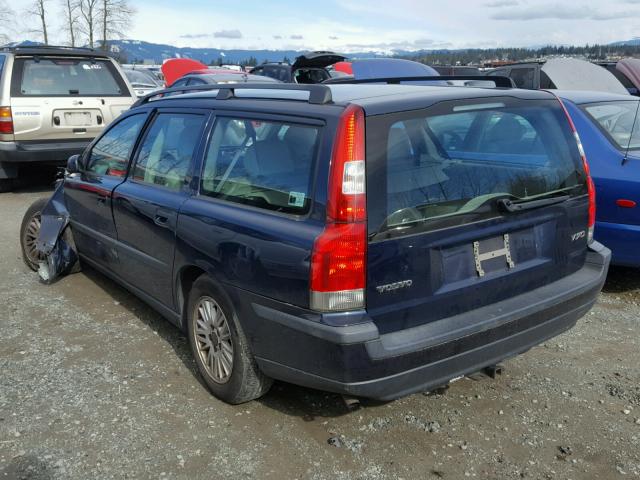 YV1SW64A442409751 - 2004 VOLVO V70 BLUE photo 3