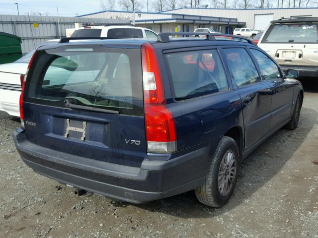 YV1SW64A442409751 - 2004 VOLVO V70 BLUE photo 4