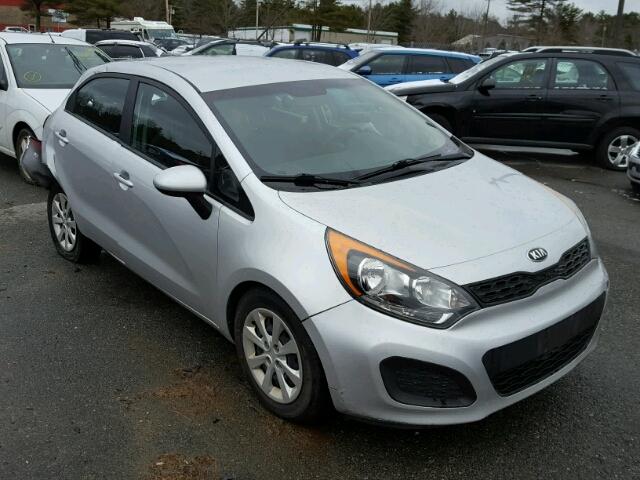 KNADM5A37D6301618 - 2013 KIA RIO LX SILVER photo 1