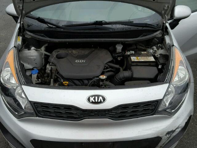KNADM5A37D6301618 - 2013 KIA RIO LX Արծաթագույն լուսանկար 7