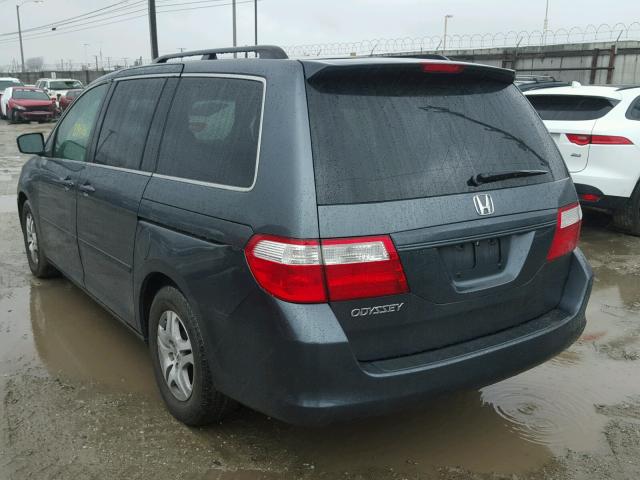 5FNRL38796B410601 - 2006 HONDA ODYSSEY EX GREEN photo 3