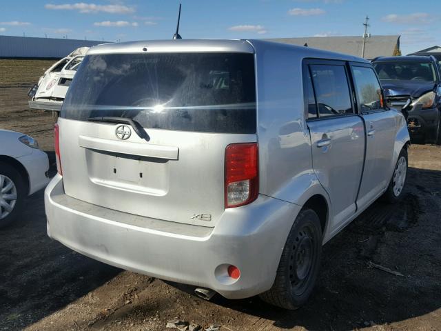 JTLZE4FEXCJ027020 - 2012 TOYOTA SCION XB SILVER photo 4