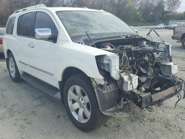 5N1BA0ND4BN609644 - 2011 NISSAN ARMADA SV WHITE photo 1