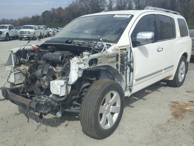 5N1BA0ND4BN609644 - 2011 NISSAN ARMADA SV WHITE photo 2