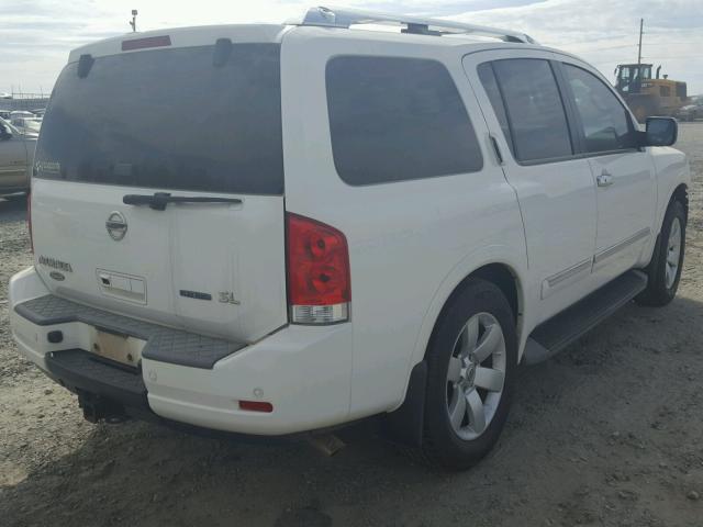 5N1BA0ND4BN609644 - 2011 NISSAN ARMADA SV WHITE photo 4