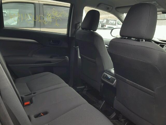 5TDBZRFH6HS465519 - 2017 TOYOTA HIGHLANDER GRAY photo 6