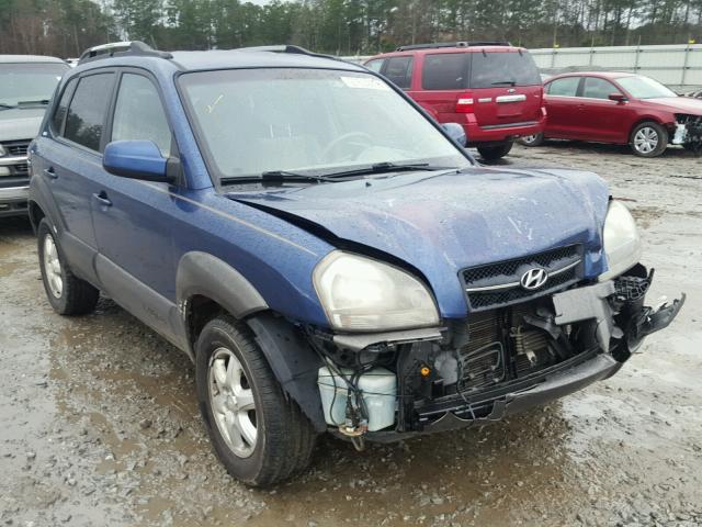 KM8JN72D45U148758 - 2005 HYUNDAI TUCSON GLS BLUE photo 1