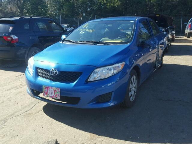 2T1BU4EE9AC391553 - 2010 TOYOTA COROLLA BA BLUE photo 2