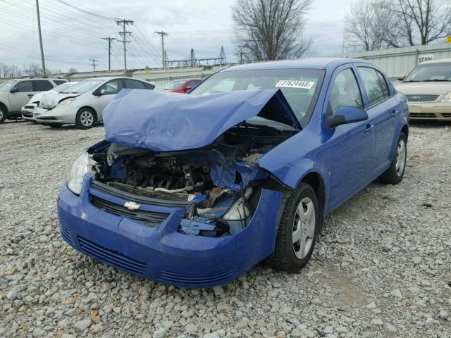 1G1AL58F687114565 - 2008 CHEVROLET COBALT LT BLUE photo 2