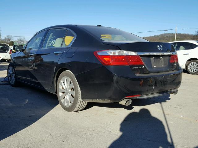 1HGCR3F87DA013699 - 2013 HONDA ACCORD EXL BLACK photo 3