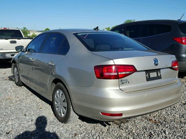 3VW2K7AJ5FM286160 - 2015 VOLKSWAGEN JETTA BASE 棕色 照片 3