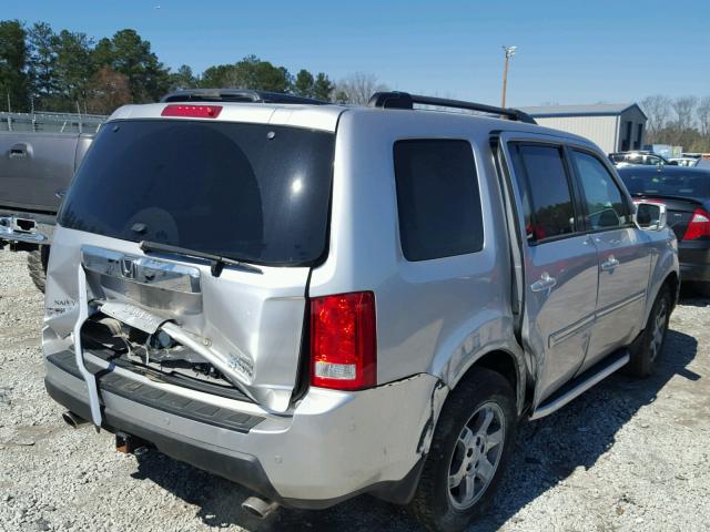 5FNYF4H97BB100564 - 2011 HONDA PILOT TOUR SILVER photo 4