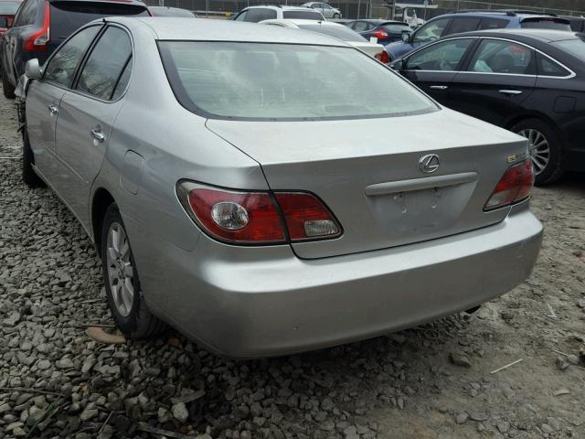 JTHBA30G840020313 - 2004 LEXUS ES 330 SILVER photo 3