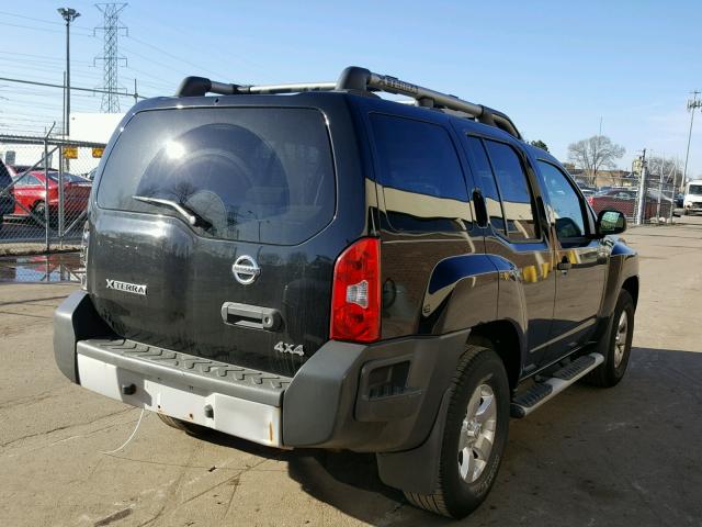 5N1AN08W09C509754 - 2009 NISSAN XTERRA OFF BLACK photo 4