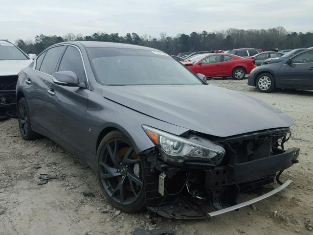 JN1BV7AP9FM330738 - 2015 INFINITI Q50 BASE GRAY photo 1