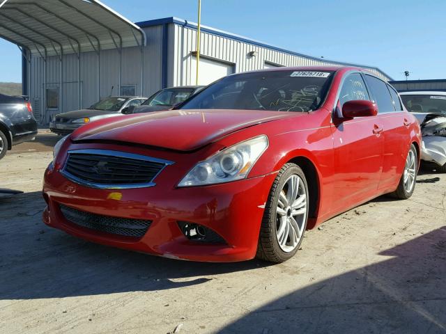 JN1CV6AP7BM506372 - 2011 INFINITI G37 BASE RED photo 2