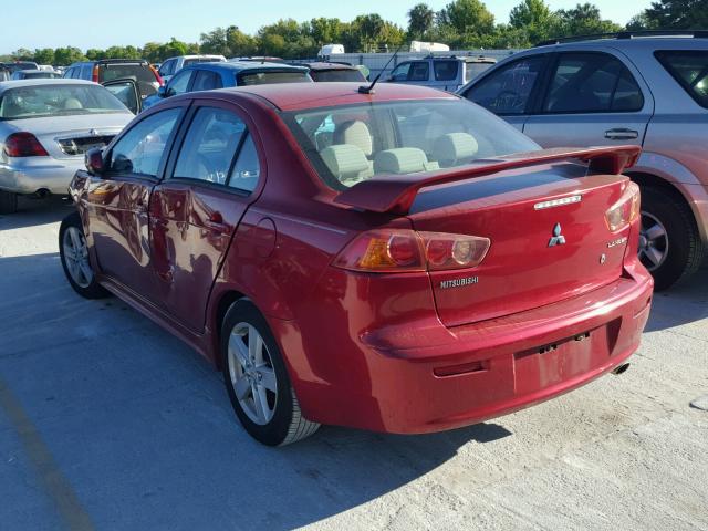 JA3AU26U39U003333 - 2009 MITSUBISHI LANCER ES/ RED photo 3