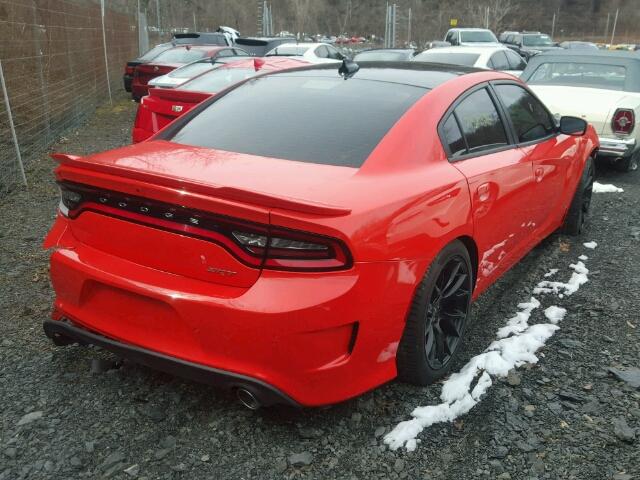 2C3CDXL91GH350011 - 2016 DODGE CHARGER SR ORANGE photo 4