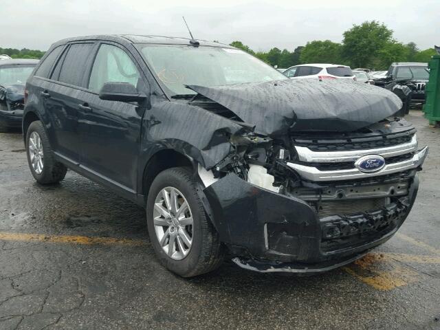 2FMDK3JC6EBB51836 - 2014 FORD EDGE SEL BLACK photo 1