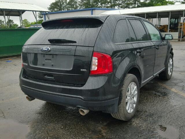 2FMDK3JC6EBB51836 - 2014 FORD EDGE SEL BLACK photo 4