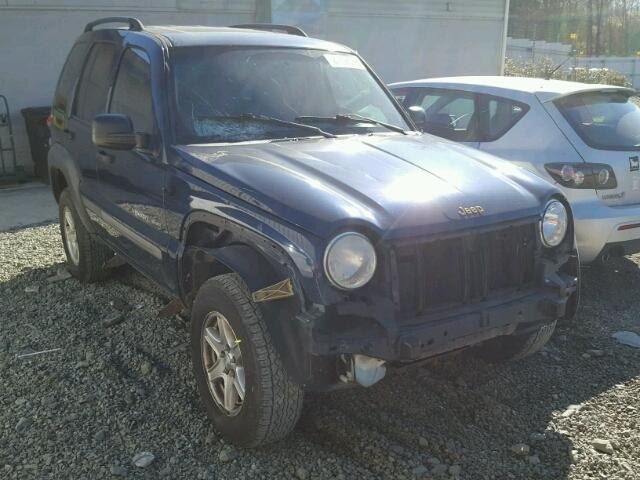 1J4GL48K02W254563 - 2002 JEEP LIBERTY SP BLUE photo 1