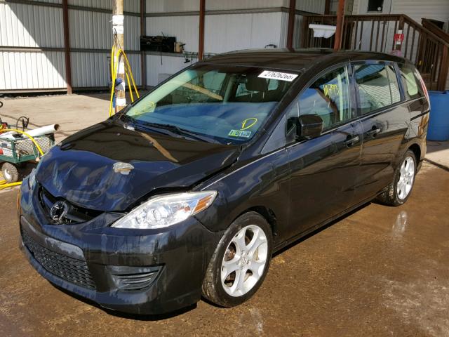 JM1CR2W34A0364231 - 2010 MAZDA 5 BLACK photo 2