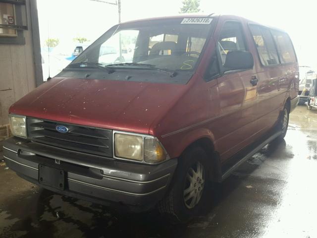 1FMDA31U2RZA09756 - 1994 FORD AEROSTAR RED photo 2