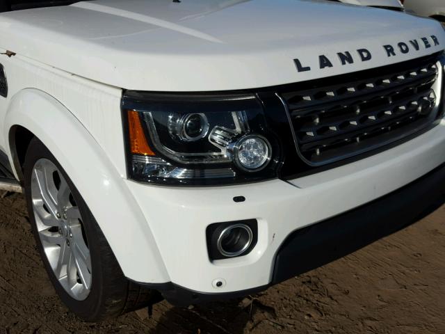 SALAG2V62GA841419 - 2016 LAND ROVER LR4 HSE WHITE photo 9