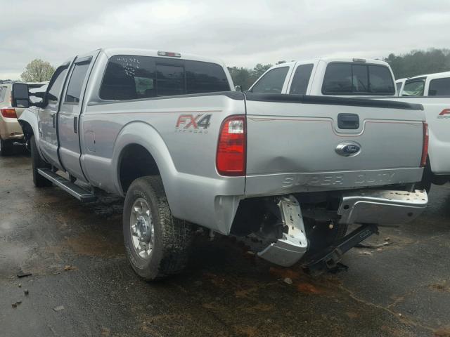 1FT8W3BT7GED37417 - 2016 FORD F350 SUPER SILVER photo 3
