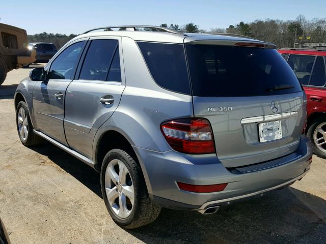 4JGBB2FBXAA602466 - 2010 MERCEDES-BENZ ML 350 BLU GRAY photo 3