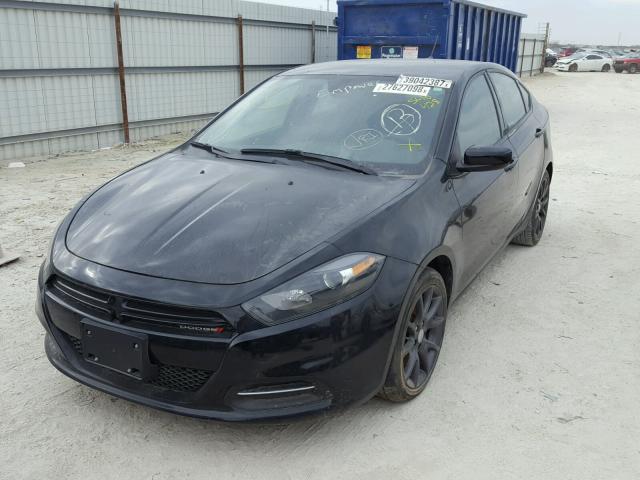 1C3CDFAA3GD540428 - 2016 DODGE DART SE BLACK photo 2