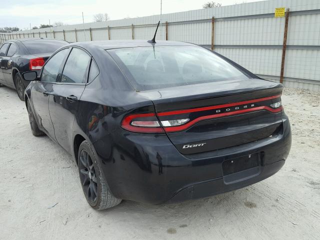 1C3CDFAA3GD540428 - 2016 DODGE DART SE BLACK photo 3