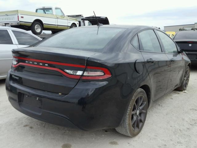 1C3CDFAA3GD540428 - 2016 DODGE DART SE BLACK photo 4