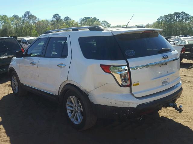 1FM5K7D81DGC43382 - 2013 FORD EXPLORER X WHITE photo 3